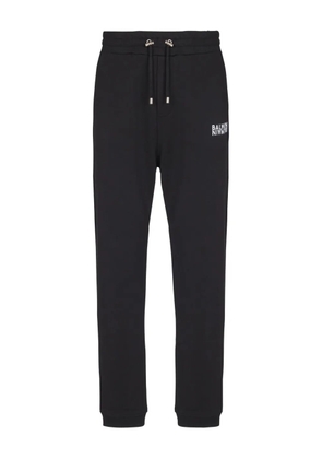 Balmain drawstring-fasteningl logo-detail track pants - Black