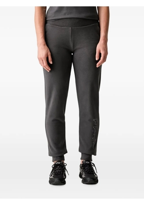 Ea7 Emporio Armani logo-print elasticated-waist track pants - Brown