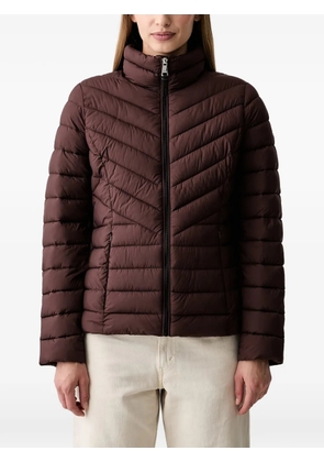 DKNY quilted high-neck jacket - Brown