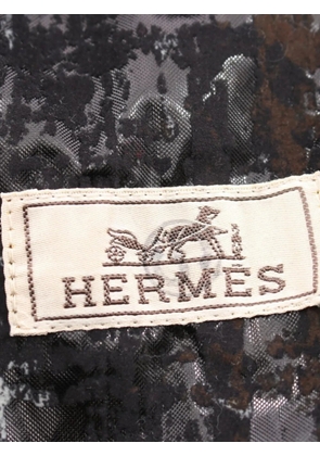 Hermès Pre-Owned 2010s Serie button hooded coat - Black