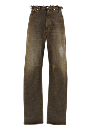 MM6 Maison Margiela acid-wash mid-rise jeans - Brown