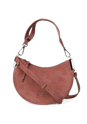 Coccinelle suede crescent shoulder bag - Pink