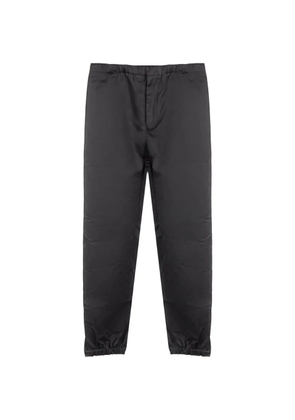 Jil Sander elasticated-waistband zip-cuff trousers - Black