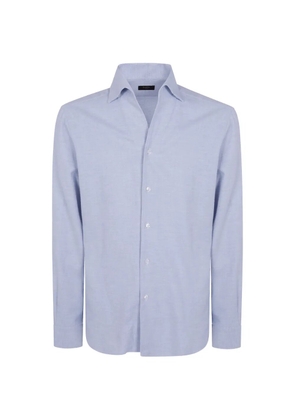 Barba button-up long-sleeve shirt - Blue