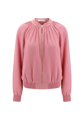 JOSEPH Mira satin-effect bomber jacket - Pink