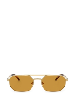 Prada Eyewear geometric-frame sunglasses - Gold