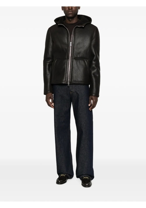 DONDUP hooded shearling jacket - Brown