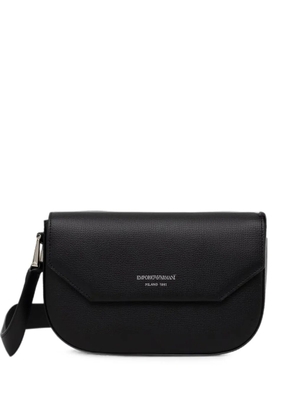 Emporio Armani 1981 mini leather shoulder bag - Black