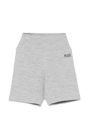 Sporty & Rich logo-print cycling shorts - Grey
