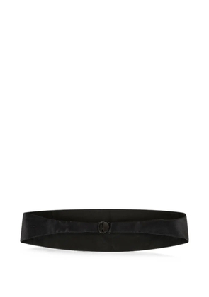Lardini pleated silk cummerbund - Black