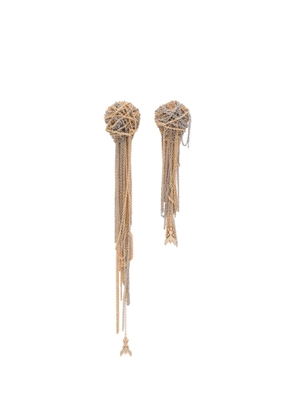 Patrizia Pepe fringe drop earrings - Gold