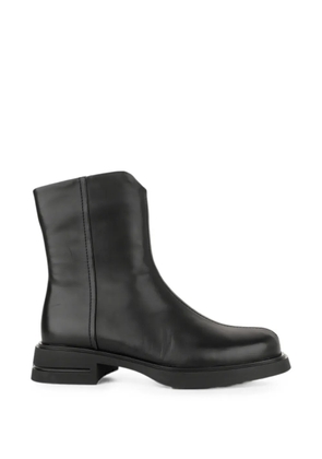 LINDA BAUMANN side-zip leather boots - Black