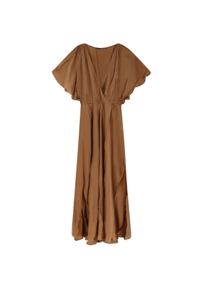 Mes Demoiselles Cascais ruffled maxi dress - Brown