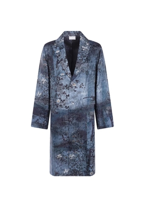 Pierre-Louis Mascia floral-print coat - Blue