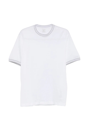 Eleventy contrast-trim T-shirt - White