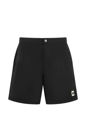 AMIRI logo-patch swim shorts - Black