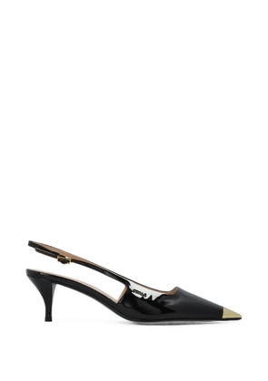 Furla metal-cap-toe slingback pumps - Black