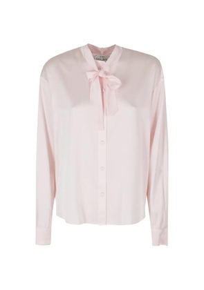 Forte Forte pussy-bow collar shirt - Pink