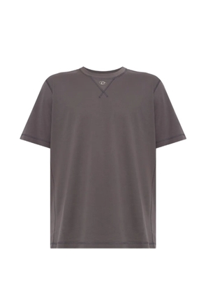 Diesel logo-plaque topstitched T-shirt - Grey