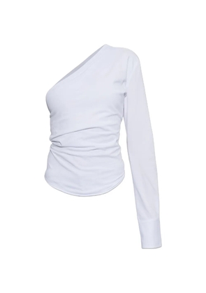 DSQUARED2 one-shoulder ruched top - White