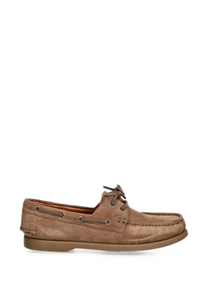 VAGABOND Loui lace-up suede boat shoes - Neutrals
