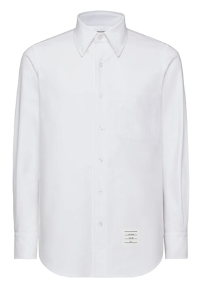 Thom Browne logo-appliqué shirt - White