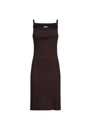 Courrèges 90's rib strap dress - Red