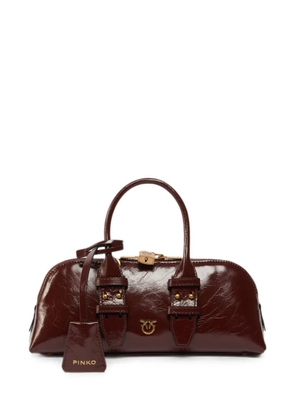 PINKO Escape Bag Horizontal small handbag in new shiny leather - Red