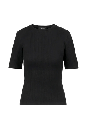Smythe ribbed-knit crew-neck T-shirt - Black