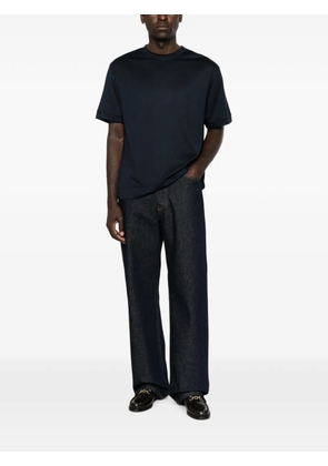 Paolo Pecora ribbed-trim short-sleeve T-shirt - Blue