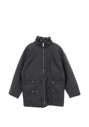 Hermès Pre-Owned 2020s zip-fastening reversible coat - Blue