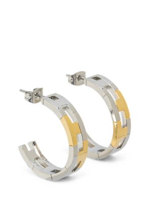 Trussardi cut-out hoop earrings - Silver
