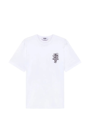 MSGM logo-print crew-neck T-shirt - White
