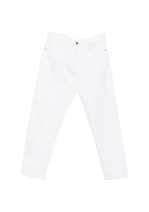 Canali button-fastening straight-leg jeans - White