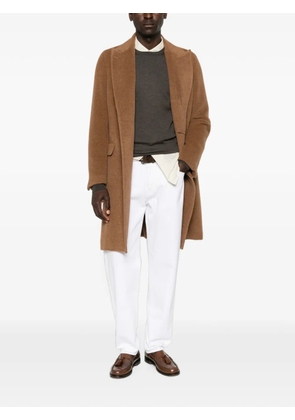 Canali button-fastening straight-leg jeans - White