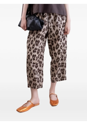 PSOPHIA Savanna Shadow cropped trousers - Brown