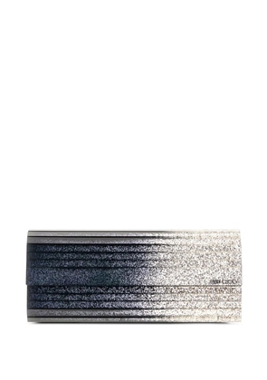 Jimmy Choo Sweetie glitter-effect clutch bag - Silver