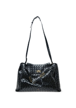 JW Pei large Rhea woven shoulder bag - Black