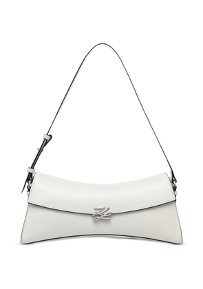 Karl Lagerfeld K/Autograph Twist logo-plaque shoulder bag - White