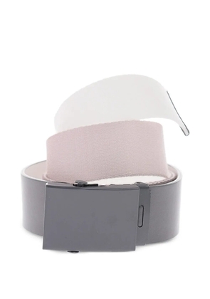 Diesel logo-plaque belt - Grey