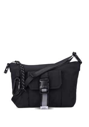 A.P.C. buckle-fastening shoulder bag - Black