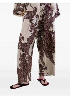 PSOPHIA Orient Contour palazzo pants - Neutrals