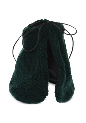 DSQUARED2 faux-shearling drawstring scarf - Green