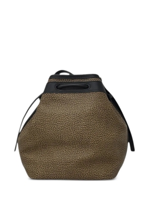 Borbonese drawstring-fastening bucket bag - Brown