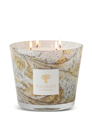 Baobab Collection Naïs marble-effect four-wick scented candle (10cm) - Neutrals