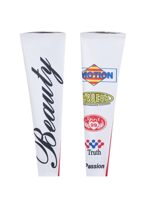 Vaquera graphic-print leg warmers - White