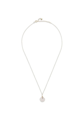 Mateo shell-motif diamond and quartz necklace - Gold