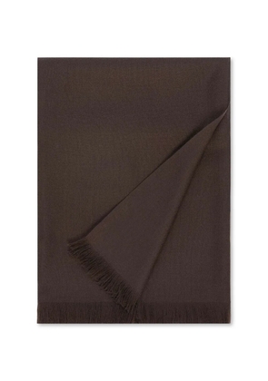 BOMPARD fringed cashmere scarf - Brown