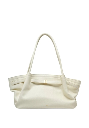 JW Pei Hana Wide pebbled-effect shoulder bag - White