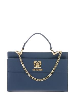 Moschino Love chain-link small bag - Blue